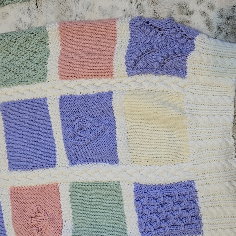 Handmade Pastel Block Sweater - Picture 6 of 10